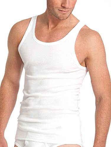 Schiesser Essentials Cotton Doppelripp Unterhemd im Doppelpack Herren