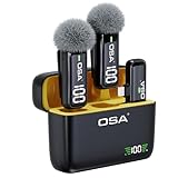 OSA Lavalier Mikrofon, Wireless Mini Mikrofon für iPhone iPad, Handy-Mikrofon für iPhone Video Recording, Kabellos Ansteckmikrofon für YouTube/Streaming/Vlog/Twitch/Facebook Live