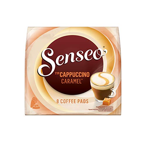 Senseo Pads Cappuccino Caramel, 40 Kaffeepads, 5er Pack, 5 x 8 Getränke, 460 g