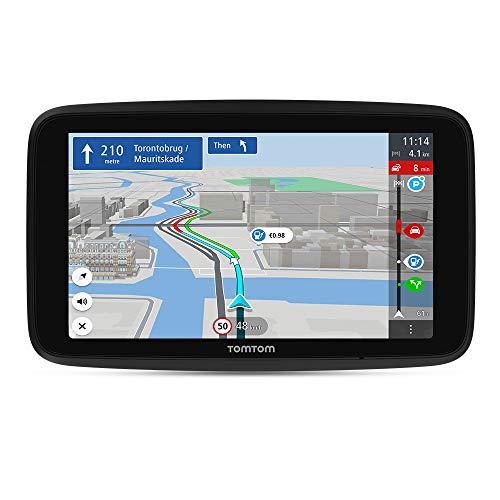 TomTom Navigationsgerät GO Discover (7 Zoll, Stauvermeidung dank TomTom Traffic, Karten-Updates Welt, schnelle Updates via WiFi, Verfügbarkeit von Parkplätzen, Kraftstoffpreise)
