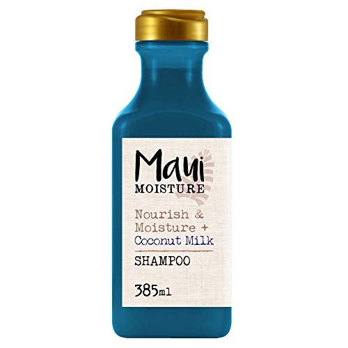 Maui Moisture Nourishing Coconut Milk Shampoo (385 ml), feuchtigkeitsspendendes Haarpflege Shampoo für trockenes Haar mit Kokosmilch, Guavenextrakt & Mangobutter, vegan und ohne Sulfate & Parabene