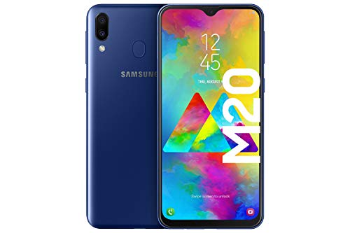 Samsung Galaxy M20 Smartphone (16.0cm (6.3 Zoll) 64GB interner Speicher, 4GB RAM, Ocean Blau) - Deutsche Version [Exklusiv bei Amazon]