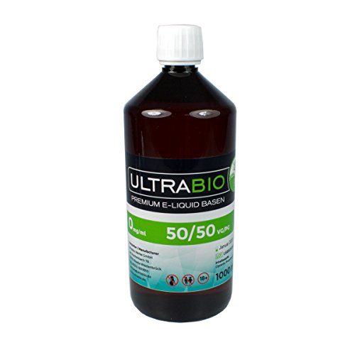 Ultrabio® Deutsche Liquid Basen 1000ml 50/50 50% PG / 50% VG e liquid Base ohne Nikotin