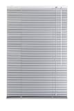 Lichtblick Jalousie Aluminium, 60 cm x 220 cm (B x L) in Silber, Sonnen- & Sichtschutz, aber auch Verdunkelungs-Rollo, für Fenster & Türen