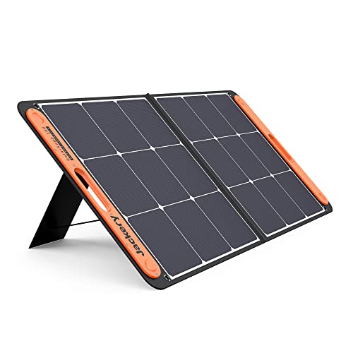 Jackery Faltbares Solarpanel SolarSaga 100 - Solarmodul für Explorer 500/1000 Pro/1500 Pro - Solarladegerät mit 2 x USB-Anschluss -100W Outdoor Solargenerator für Camping und Garten