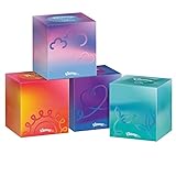 Kleenex Kosmetiktücher-Boxen, für den täglichen Gebrauch, 3-lagig, Collection Würfel, 12 x 48 Tücher