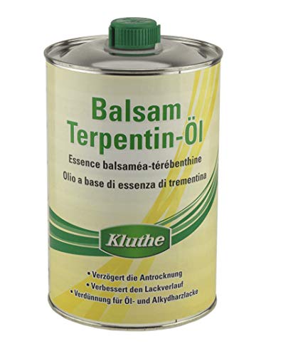 1 Liter Balsamterpentinöl Hochwertiges Balsam-Terpentinöl inkl. 1 Pinsel zum Auftragen von E-Com24