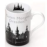 Stadtbummler Tasse Guten Morgen Dresden Skyline schwarz/weiß | Souvenir