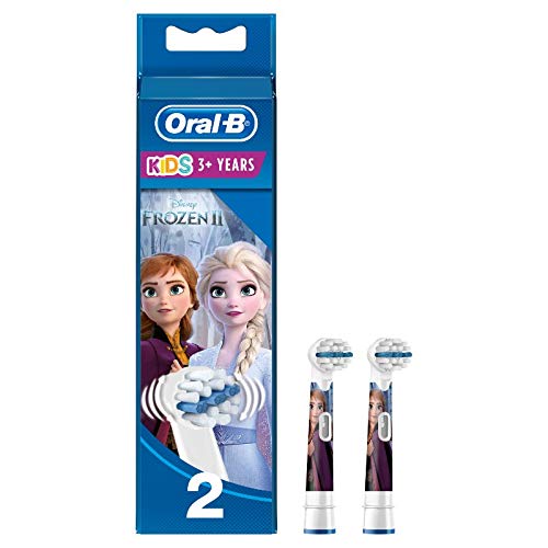 Oral-B Stages Power Aufsteckbürsten Die Eiskönigin für elektrische Kinderzahnbürsten, 2 Stück (Produkt kann von Abbildung abweichen)