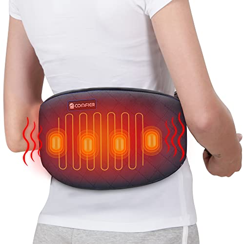 Comfier Heizgürtel gegen Rückenschmerzen -Heizkissen mit Vibrationsmassage, Wärmegürtel mit automatische Abschaltung, zur Linderung von Lenden-, Bauch- und unteren Rücken Arthritische Schmerzlinderung