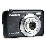 AGFA Photo Realishot DC8200 - Kompakte Digitalkamera (18 MP, 2,7'-LCD-Monitor, 8-facher optischer Zoom, Lithium-Akku, 16GB SD-Karte) Schwarz
