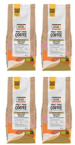 Bio Espressobohnen (4 x 500g) | Direct Trade Coffee | von Fairtrade Original | ganze Kaffeebohnen | Bio und fair trade zertifizierte Kaffee Bohnen | Kaffee aus Kolumbien | 100 % Arabica Bohnen