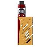 Smok T-Priv Kit - 220W Mod with 2ml TFV8 Baby Tank - 100% Authentic from Premier Vaping - Gold/Red
