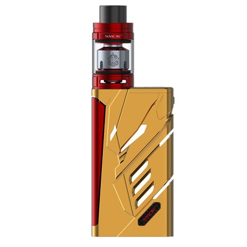 Smok T-Priv Kit - 220W Mod with 2ml TFV8 Baby Tank - 100% Authentic from Premier Vaping - Gold/Red