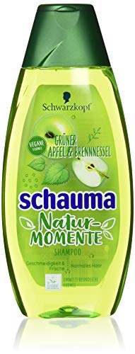 Schauma Schwarzkopf Shampoo, Natur-Momente Grüner Apfel und Brennnessel, 5er Pack (5 x 400 ml)