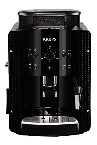Krups EA8108 Espresso Machine 1.8L 2Tassen schwarz – Kaffeemaschine (freistehend, vollautomatisch, Espresso Machine, Kaffeebohnen, gemahlener Kaffee, schwarz, Knöpfe, Rotation)