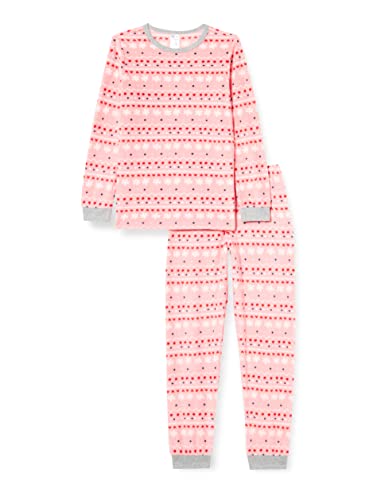Schiesser Mädchen Langer Schlafanzug Pyjamaset, rosa, 116