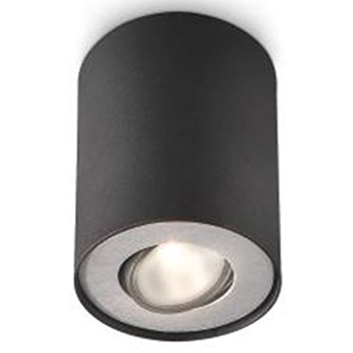Philips Aufbauleuchte Pillar Single Spot, Farbe: schwarz, Leistung: 1 x 50 W, 230 V