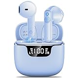 Bluetooth Kopfhörer, Kopfhörer Kabellos Bluetooth 5.3 In Ear HiFi Stereoklang, 42H Kabellose Kopfhörer con LED Anzeige Ladekoffer, Ohrhörer ENC Noise Cancelling IPX6 Wasserdicht One-Touch-Control