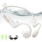 HIFI WALKER T10 Air, Knochenschall Kopfhörer Bluetooth 5.3, IPX8 wasserdichte Kopfhörer Schwimmen Open Ear Sportkopfhörer, Unterwasser 32GB MP3 Player für Schwimmen Radfahrer Laufen