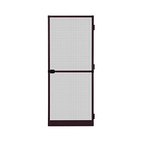APANA - Fliegengitter Tür mit Alurahmen als Trittschutz - Insektenschutz Tür für Balkontür & Terrassentür - Mückenschutz Tür mit automatischem Türschließer & Magnetverschluss (100 x 210 cm | Braun)