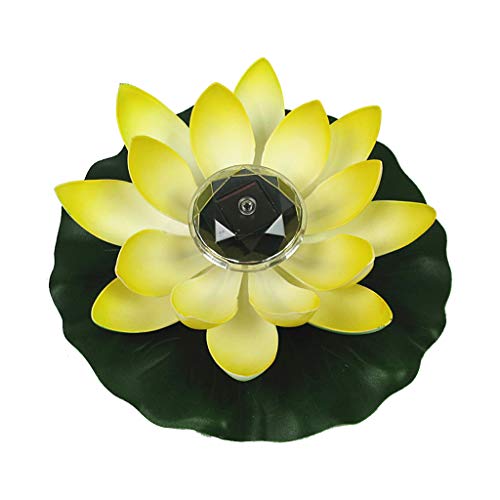 Licht Led Led-Licht Solar Lotus Licht Solarbetriebene LED-Blumenleuchte Schwimmbrunnen Teich Garten Pool Lampe