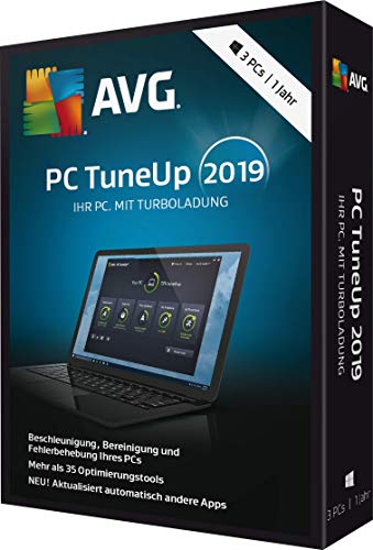 AVG PC TuneUp 2019 - 3 PCs,1 DVD-ROM: Ihr PC. Mit Turboladung. 3 PCs, 1 Jahr