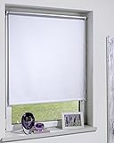DécoProfi Thermorollo für Fenster ohne Bohren 90 x 160 cm - Sonnenschutz Rollo innen inkl. Klemmträger - Thermo Rollo, Hitzeschutz Sonnenrollo