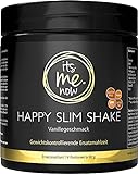 itsme.now Happy Slim Shake Vanille 420g (14 Portionen) pflanzliche Eiweißquelle aus Reis- und Erbsenproteinen| sättigende Trinkmahlzeit | 100% vegan, laborgeprüft, in Deutschland hergestellt