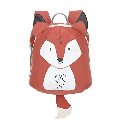 LÄSSIG Kleiner Kinderrucksack für Kita Kindertasche Krippenrucksack mit Brustgurt/Tiny Backpack, 20 x 9 x 24 cm, 3,5 L, Fox
