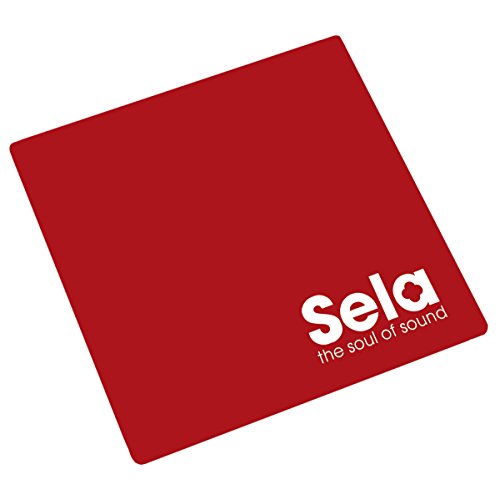 Sela SE 039 Cajon Pad Red, Sitzauflage, Sitzkissen, Polster für Cajons (Maße 26x26 cm), Cajon Zubehör, Anti-Rutsch
