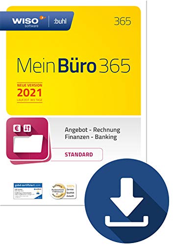 WISO Mein Büro 365 (2021) Standard | PC Download | Bürosoftware, Rechnung schreiben, Buchhaltung u. v. m.