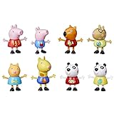 Peppa Pig 8er-Figurenpack, mit Peppa und Schorsch Wutz, Peggi Panda, Mollie Mieze u. m., Amazon Exclusive, Kinder ab 3 Jahren
