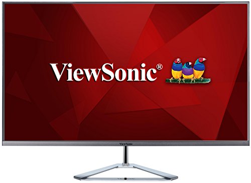 Viewsonic VX3276-2K-MHD-2 80 cm (32 Zoll) Design Monitor (WQHD, IPS-Panel, HDMI, DP, mDP, Eye-Care, Eco-Mode, Lautsprecher, 3 Jahre Austauschservice) Silber-Schwarz