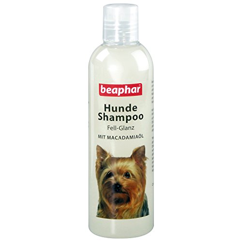 Hunde 18277 Shampoo Fell-Glanz | Hundeshampoo für glänzendes Fell | Mit Macadamiaöl | Fellpflege für Hunde | pH neutral | Gegen schlechten Geruch | 250 ml