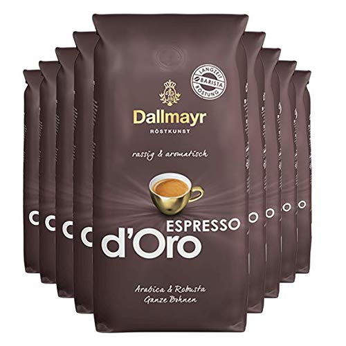 9x DALLMAYR Espresso d' Oro (ganze Bohnen / 1000g)