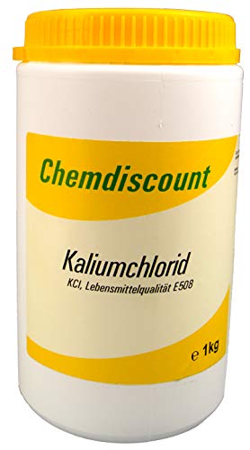 Chemdiscount 1kg Kaliumchlorid in Lebensmittelqualität E508
