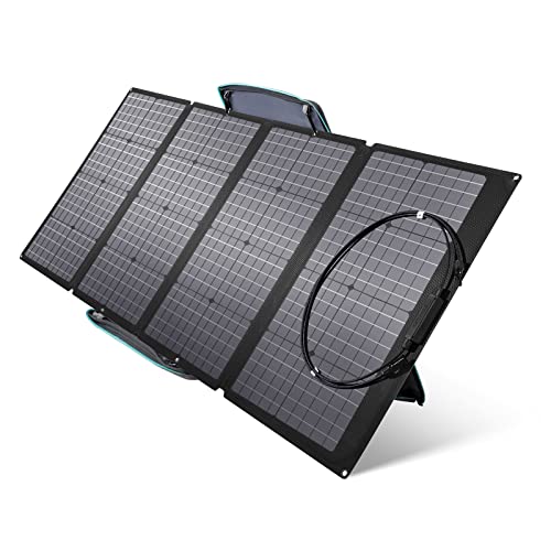 ECOFLOW 160W Solar Panel, Solarpanels Faltbar Solarmodul für Delta & RIVER Serie Tragbare Powerstation, Photovoltaik Modul Solaranlage für Outdoor Garten Balkon Wohnwagen Camping