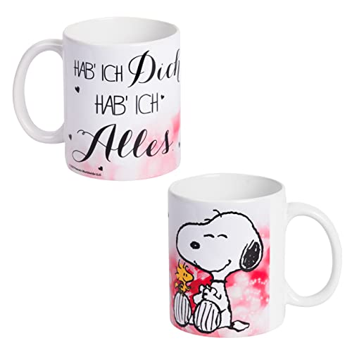 PEANUTS Snoopy Collection - Hab ich Dich, hab ich Alles Tasse filiżanka do kawy biała ceramiczna 320 ml