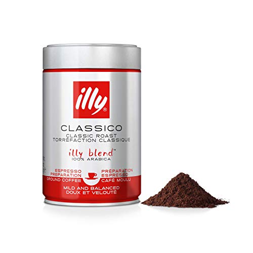illy Gemahlener Kaffee für Espresso INTENSO, intensive Röstung - 250 g Dose