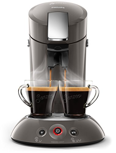 Philips Senseo HD6556/00 Kaffeepadmaschine (Crema Plus, Kaffeestärkewahl) dunkelgrau metall