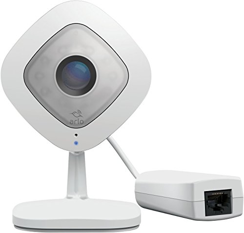 Arlo Q Plus Überwachungskamera & Alarmanlage, 1080p HD, Ethernet & PoE, Nachtsicht, Bewegungsmelder, 2-Wege-Audio, 130 Grad Blickwinkel, 24h Cloud-Aufzeichnungen bei Netzstrombetrieb, VMC3040S