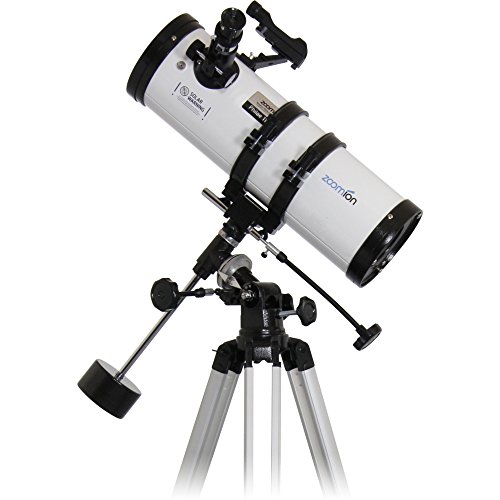 Zoomion Philae 114/500 EQ Spiegelteleskop - Astronomisches Teleskop Set mit Stativ, Montierung und Okulare für Kinder und Einsteiger der Astronomie
