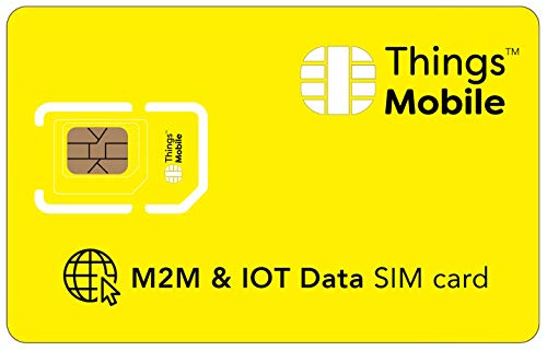 DATEN-SIM-Karte ohne VERFALLSDATUM und ohne FIXKOSTEN für IOT und M2M - Things Mobile - mit weltweiter Netzabdeckung und Mehrfachanbieternetz GSM/2G/3G/4G. 10 € Guthaben inklusive