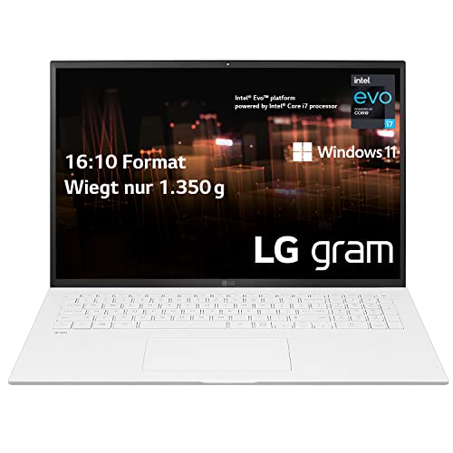 LG gram Laptop | 17.3' FHD IPS Display | Intel Core i7-1165G7 | 16GB GB RAM | 1TB GB SSD Speicher | QWERTZ Tastatur | Windows 11
