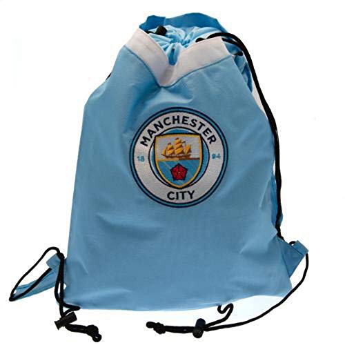 USP Manchester City FC Official Licensed Premium Drawstring Tasche, himmelblau, 38 x 53.5 cm