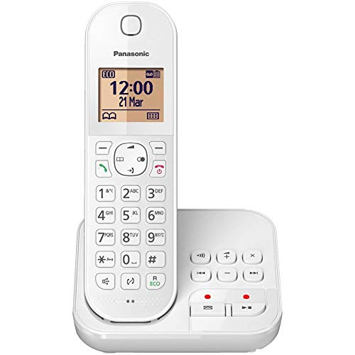 Panasonic KX-TGC 422 GW, schnurloses Telefon mit Anrufbeantworter, Weiß