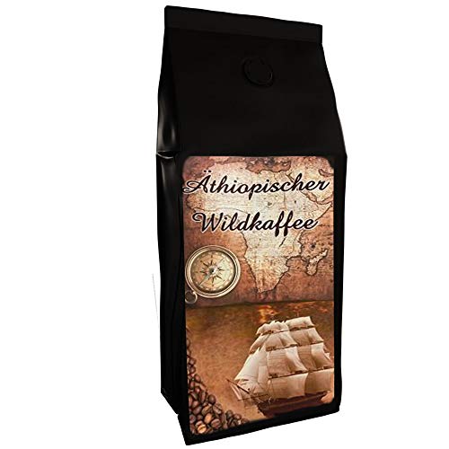 Wildkaffee Kaffeebohnen aus Äthiopien 250 g Kaffee ganze Bohne