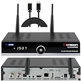 OCTAGON SF8008 UHD 4K Supreme Twin Sat Receiver + NONIC HDMI Kabel, 2X DVB-S2X Tuner, E2 Linux & Define OS, mit PVR Aufnahmefunktion, M.2 M Key, Gigabit LAN, Sat to IP, Kartenleser, WiFi WLAN