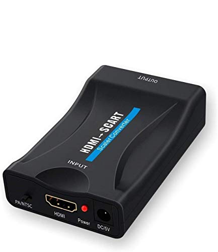 HDMI auf SCART Adapter,GANA HDMI zu Scart Konverter 1080P HDMI to Scart Adapter 60Hz HD für PS3 Sky DVD Blu-Ray